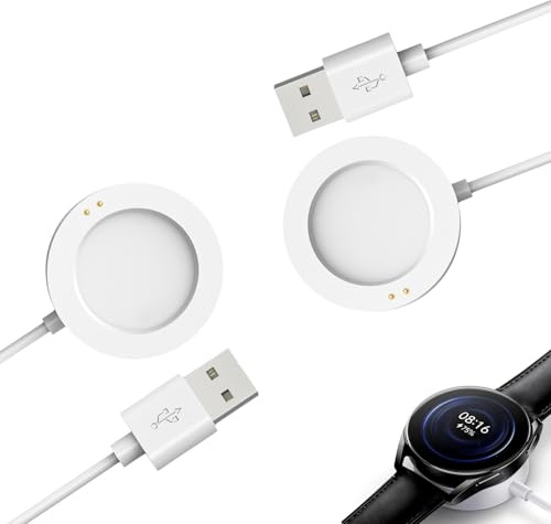 Cargador para Reloj Xiaomi 2PCS, Cable Magnético USB 1 m con Base de Carga, Compatible con Xiaomi Watch 2/2 Pro / S2 / S3 / S4 / H1, Cargador Reloj Inteligente Seguro y Estable
