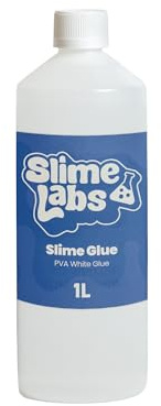 Slime Labs Slime Glue (1000ml), White PVA, Non-Toxic & Washable, UK Made