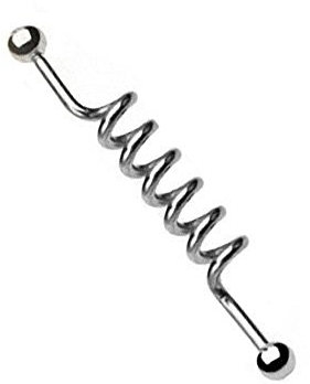 Mianova Industrial Piercing Hantel Spirale - 32mm