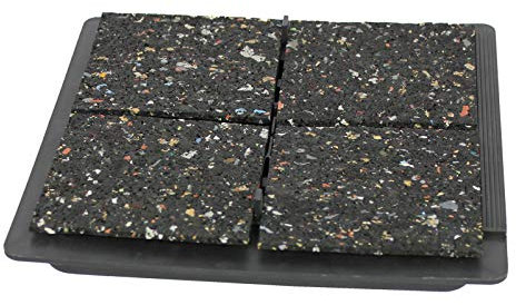 ferax Porto Anschlussplatte für Stein 200x200mm inkl. 4 Gummiplatten