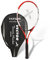 Vector X VXT-520 Strung Tennis Racquet | Color: Red | Size: 27 Inches | Material: Aluminum | with 3/4 Cover | Lightweight | Heavy Construction | Shock Absorption Effect | Head Shape: Oval Shape