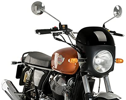 Puig 9554N Retro-Halbverkleidung optimierte Aerodynamik, Schwarz
