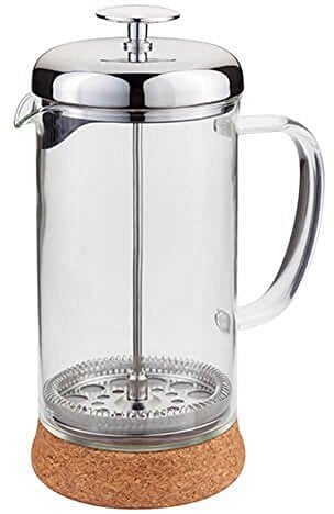 Judge Glass Cafetiere, 8 Cup Coffee Maker (1L), Removable Cork Base, Scratch-Resistant, Dishwasher Safe - 25 Year Guarantee