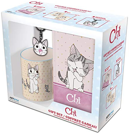 ABYSTYLE - CHI Pack Mug320ml + Schlüsselanhänger + Chi Notizbuch
