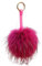 Damen Pom Pom Bommel Anhänger Taschenanhänger Schlüsselanhänger für Handtaschen, Rückspiegel im Auto (Pink)