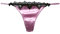 SilRiver Perizoma Sexy Donna in Raso di Seta di Gelso con Pizzo, Intimo Senza Cuciture per Comfort e Stile Elegante (Viola Chiaro, L/XL)