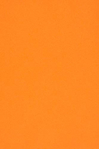 Netuno 25x Tonkarton Orange DIN A4 210× 297 mm 210g Sirio Color Arancio Feinkarton farbig Bastelkarton A4 Ton-Zeichen-Karton zum Basteln Bedrucken Visitenkarten