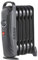 NRG Mini Oil Filled Radiators 6 Fin Electric Heater Adjustable Termostat 800W Black