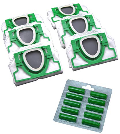 6 Vlies Staubsauger Beutel und Duft geeignet für Vorwerk VK 200 VK200 FP 200 FP200