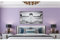 Nunubee Macaron Solid Color Wall Sticker Decal for Home Living Room Bedroom Decor, Length 1m, width 60cm, Lilac