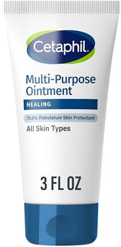 CETAPHIL Healing Ointment, 3 oz, For Dry, Chapped, Irritated Skin, Heals and Protects, Soothes Cracked Hands and Chapped Lips, Hypoallergenic, Fragrance Free
