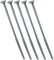 AERZETIX - C44856 - Lot de 5 - Vis à bois - Ø6x200mm - en acier zingué métal - tête fraisée - à empreinte cruciforme pozidriv - couleur argent