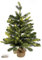 Rebecca Mobili Alberello Di Natale Da Tavolo Con Led, Albero Di Natale 60 cm, Montato, 50 Luci, 80 Rami, Base Rivestita Di Juta - Misure: 60 x 35 x 35 cm (HxLxP) - Art. RE6772