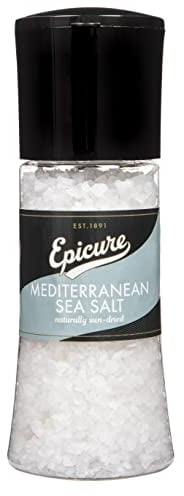 Epicure Mediterranean Sea Salt, Freshly Ground Seasoning Grinders, 270 g (Pack of 1)
