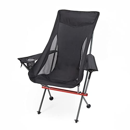 Klappstühle Camping Campingstuhl Outdoor-Campingstuhl Mit Hoher Rückenlehne, Tragbarer Ultraleichter Sitz, Zusammenklappbarer Rucksackstuhl Mit Weichen Armlehnen Für Wandern Angelstuhl Camping Stuhl (