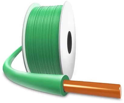 Kupfer Premium 200m Universal Begrenzungskabel für Mähroboter Begrenzungsdraht für Rasenmäher - Vollkupfer extrem belastbar - Rasenroboter Zubehör - Ø 2,7mm - 200m