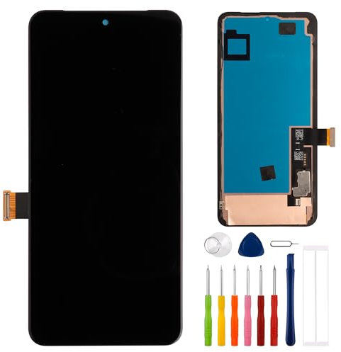 E-YIIVIIL Nouvel écran LCD de rechange compatible avec Google Pixel 8 Pro GC3VE G1MNW 6,7 Écran tactile LCD assemblé avec outils d'empreintes digitales (avec cadre)