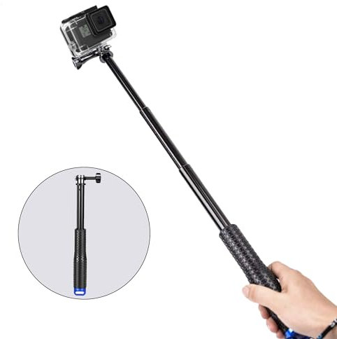 TogtherKings 7-19 Zoll wasserdichter Selfie-Stick, Action-Kamera-Selfie-Stick, Selfie-Stick aus hochwertigem Material, geeignet für DJI Osmo Action, Insta360 Ace/Ace Pro/ONE RS, SJ4000 /SJ5000