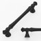 Amerdeco 6 Pack Matte Black Cabinet Pulls 128mm Hole Center Cabinet Hardware Kitchen Cabinet Handles for Bathroom Drawer Pulls Dresser Pulls AM022