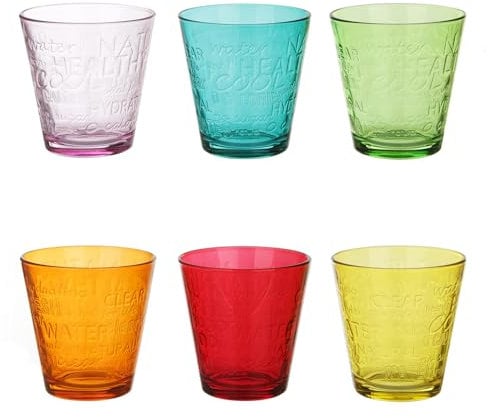 Pasabahce Set 6 bicchieri colorati City Pop vetro