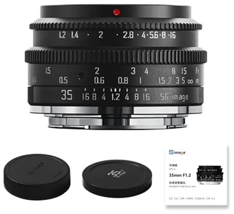 SGimage 35mm F1.2-Objektiv APS-C MF-Objektiv mit großer Blende für Kameras mit L-Mount | Leichtgewicht 200 g, ideal für Porträt- und Nachtfotografie