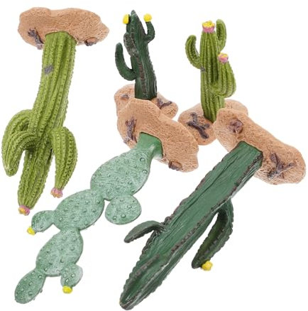 Zerodeko Modelli Di Piante Di Cactus Artificiali in Miniatura Set Da 5 Pezzi Per Modelli Di Paesaggi E Architettura