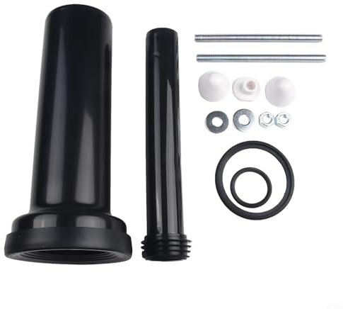 Zilimontt Connection Pipe Set,Cistern Wall Hung Wc Frame Pan Connection Pipe Kit,Water Tank Flushing Straight Pipe, Toilet Rear Connection Pipe Wall-mounted Toilet Sewage Pipe