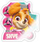 Spreadshirt Paw Patrol Skye Charakterdesign Sticker, max. 10x10 cm, 10 x 10 cm, Weiß glänzend
