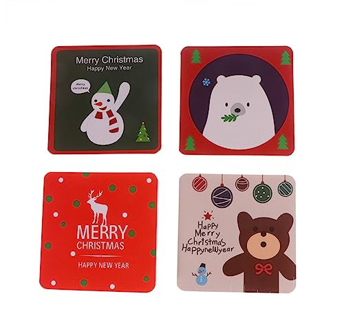 PLAFOPE 144stücke Kleine Hohle Weihnachtsgrüße Kreative Weihnachtselemente Bemaltes Segensgeschenk Für Weihnachtsfest Umweltfreundlich Und Geruchsneutral Als Grußkarte Partyeinladung Oder