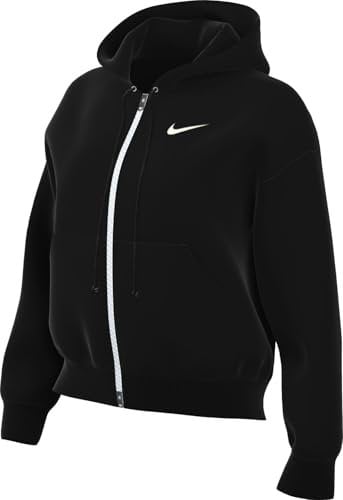 Nike Phnx Fleece Std Full Zip HDY Giacca in Pile da Donna Black/Sail M
