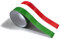 PTDecals 118 * 2.95“ PVC Aufkleber Italienische Flagge Dreifarbige Streifen Grafische Aufkleber für Fahrzeug Motor Auto Karosserie Spiegel Seitenschweller Kofferraum Heckklappe Stoßstange Tür Fenster