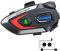Casco Moto Auricolare,VR1 Casco Moto Bluetooth Auricolare per Singola,IPX6 Impermeabile Cancellazione del Rumore,Auricolare da moto Bluetooth per Vivavoce AI Voice Control,Controllo Musica (Hard Mic)