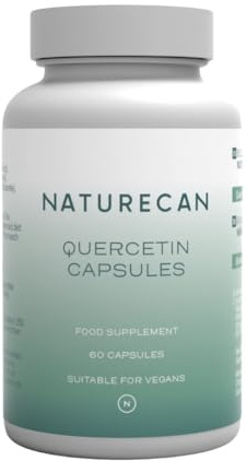 NATURECAN Quercetin 400mg hochdosiert – 60 vegane Kapseln - Natürliches Antioxidans aus Pflanzen