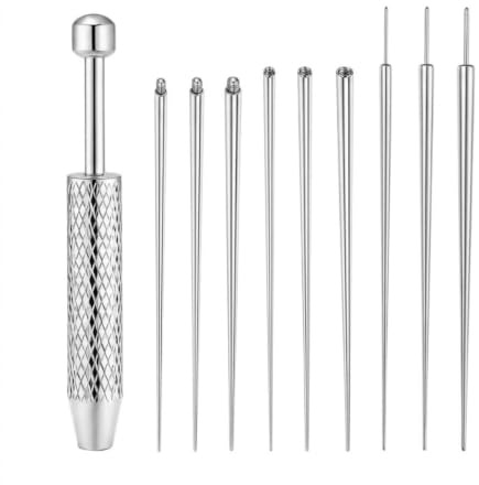 10Pcs Piercing Changing Kit Ball Grabber & Insertion Tapers for Jewellery | Piercing Ball Grabber With Piercing Taper Set Stainless Steel Piercing Kit Designed For Ear Nose Belly Body Jewellery