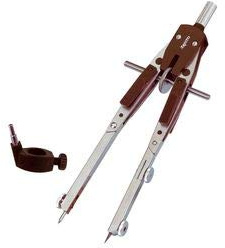 ARISTO Zirkel, mit Schnellverstellung, 2 knickbare Gelenke, maximaler Kreis-Ø: 400 mm, weinrot/silber, Sie erhalten 1 Stück