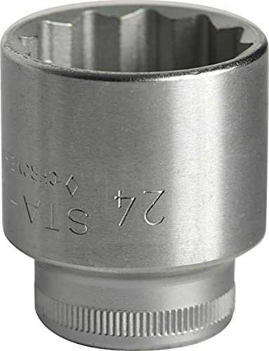 Stahlwille 45 2445 Bi-Hexagon Socket, Silver, 24 mm