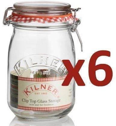 Kilner Clip Top Round Jar 1 Litre