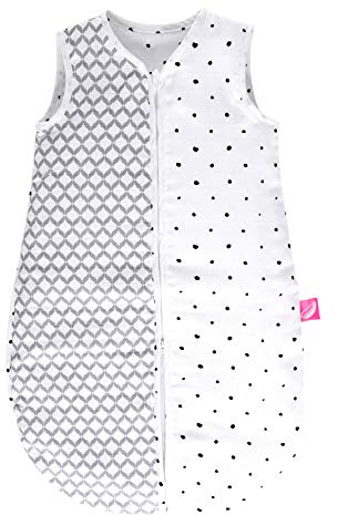 Motherhood Babyschlafsack Sommer aus Baumwollmusselin, kuscheliger Öko Tex Standard, Klasse 1, Größe: 0-6 Monate, grau classics