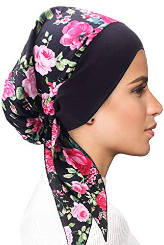 FADACHY Chemo Headwear for Women Head Scarfs Turbans UK Cancer Scarves Bandanas Elegant and Vintage Silk Chemo Turban Headwrap for Cancer Hair Loss