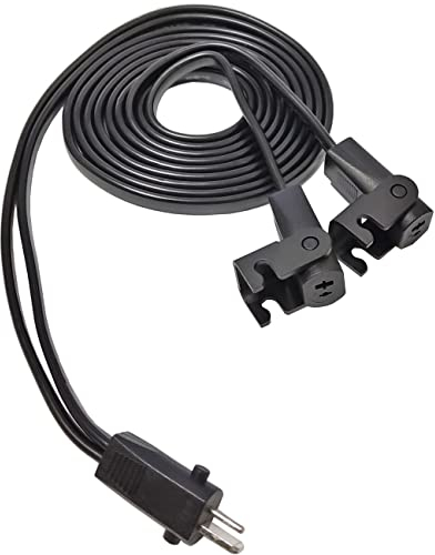 Huachuang Liegelifter Elektrischer Liegestuhl Sofa 1m Verlängerungskabel 2-poliges Splitterkabel Recliner-Netzkabel Y-Splitterkabel für Limoss Okin Lazyboy und andere