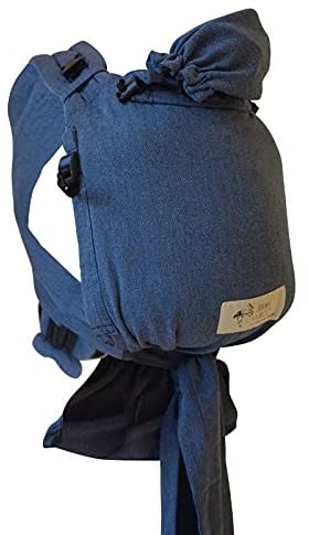 Storchenwiege Babytrage, für Babys ab Geburt, von 3,5kg bis 15 kg, Oeko Tex (Jeans)