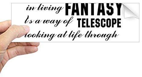 DIYthinker Fantasy is Here Zitate Rechteck Bumper Sticker Notebook Fenster Aufkleber