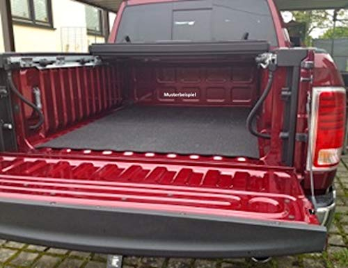 PICKUPMATTE Antirutschmatte für Dodge Ram 1500, ShortBed, 4. oder 5. Gen. mit RAMBOX, 170x128 cm