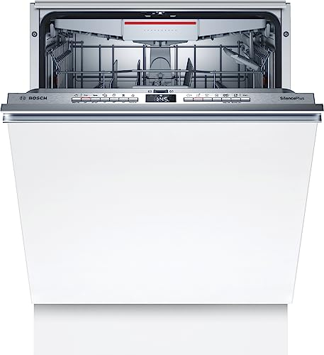 Bosch SMH4HCX48E Serie 4 Lavavajillas totalmente integrado, D, 60 cm, SuperSilence, Blanco,Puerta deslizante / D, 2022, Alto 81,5 cm, 2022, Puerta deslizante / D