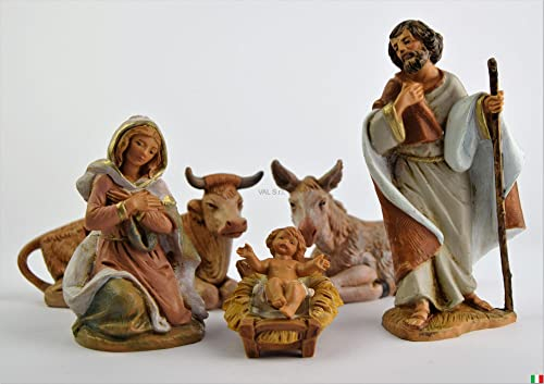Original Krippe 5 Stück Brunnen cm 9,5
