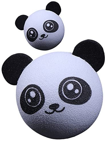 2 Pcs Cute Panda Car Aerial Ball Car Antenna Topper Truck Decoration EVA Aerial Ball for Any Car Model with Antenna