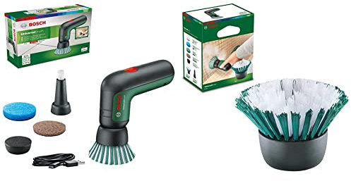 Bosch Home and Garden Electric Cleaning Brush UniversalBrush & Bosch Bristle Brush for Electric Cleaning Brush UniversalBrush (1 Piece Included, in Carton Packaging)