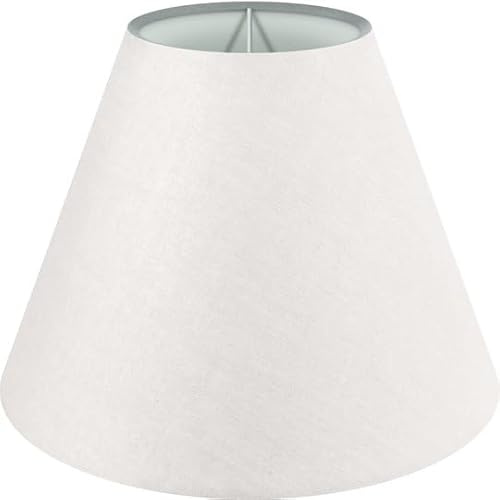 Wogati® Premium Lampenschirm | Größe: S | ØU:20cm | Farbe: Ecru | E14/E27 | konisch | Baumwolle | für Stehlampen, Hängelampen, Tischlampen, Deckenlampen