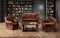 All4All Sofagarnitur Prato 3+2+1 Wohnzimmerset Polstergarnitur 3-sitzer 2-sitzer Sessel Elegant mit Holzdekor 11 (2-sitzer)
