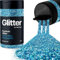 Hemway Premium Glitter Shaker - Ocean Blue Holographic | Fine Metallic Flake Sequins for Resin & Epoxy Crafts | Craft Supplies for Tumblers, Festival, Hair, Face, Body, Eye & Nail Art | 130 g